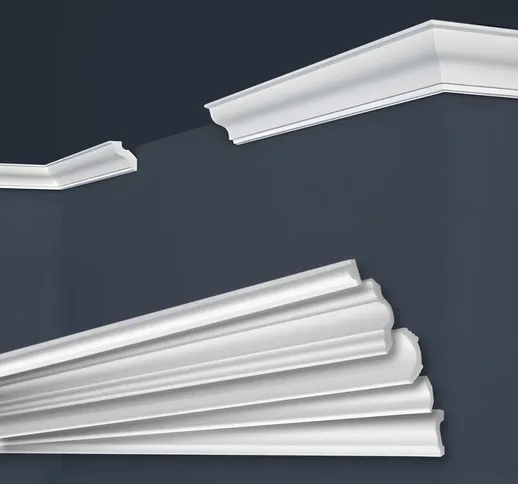 Marbet Design - Modanature stucco chiaro e bianco, xps Styropor form-fitting, pacchetti ri...