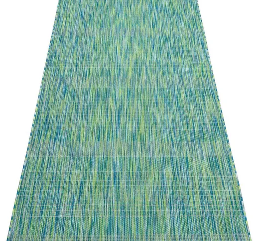 Moderno FISY tappeto SIZAL 20777 strisce, melange blu Toni blu 140x190 cm
