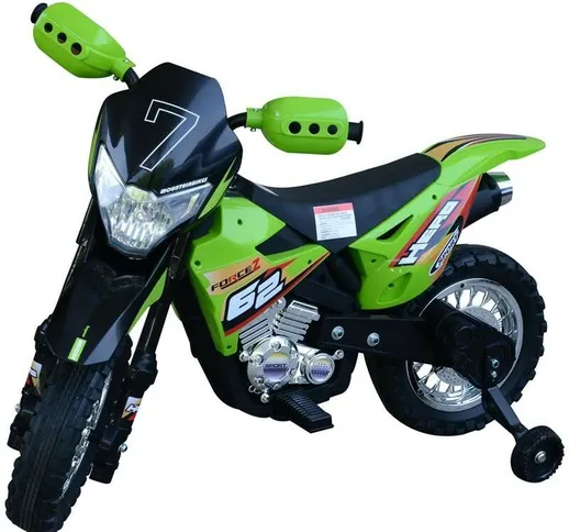 Moto Da Cross Elettrica Per Bambini Verde 107 X 53 X 70 Cm