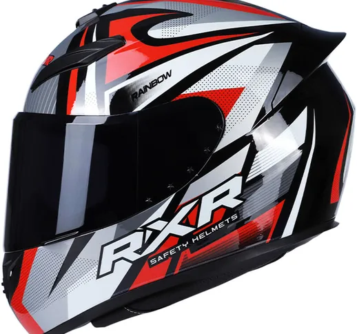 Motorcycle Helmet Full Face Rapid Street Helmet Unisex Adult Cool Rider Equipment Four Sea...