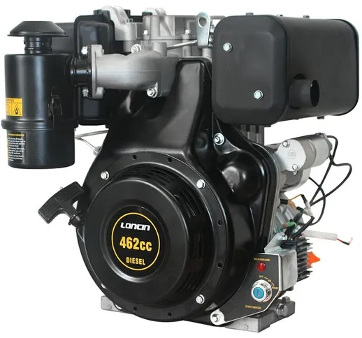 Motore Diesel Loncin 10 Hp Albero Conico 23 Mm Avviamento Elettrico