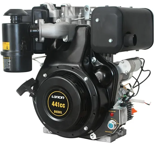 Motore diesel Loncin 9 hp albero conico 23 mm avviamento elettrico