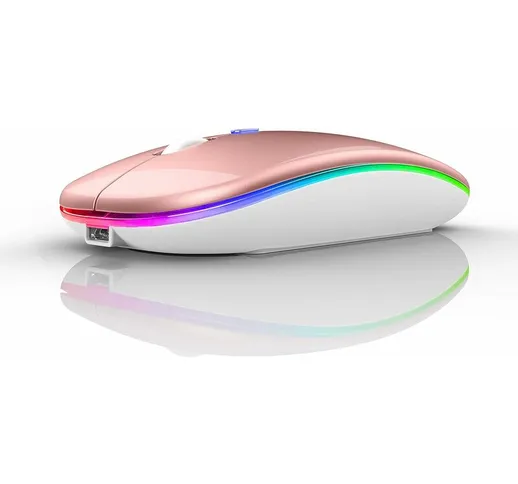Mouse senza fili Bluetooth LED per iPad pro Air Laptop MacBook pro MacBook Air Mac iMac Ch...