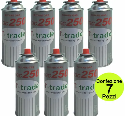 Azimuthgarden - Multipack 7 pezzi bombole bombolette gas butano fornelli campeggio casa 25...