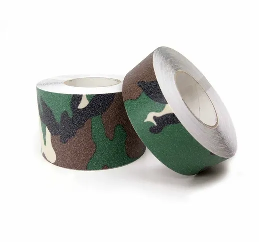 Nastro adesivo antiscivolo camouflage mimetico per scale e pavimenti Larghezza - 25mm x 6M...