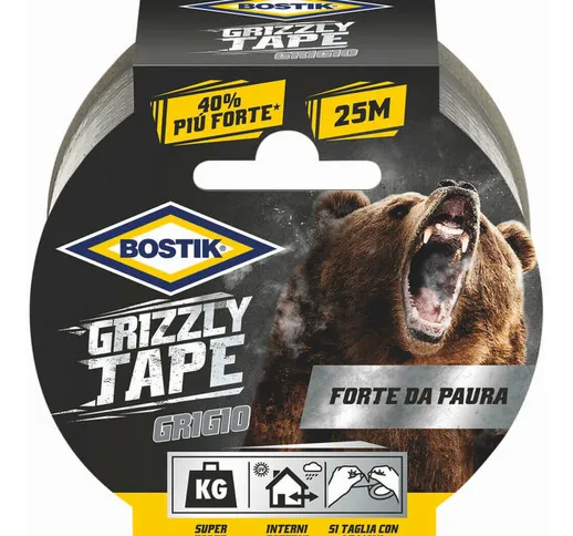 Nastro Americano Grizzly mm. 50 x 10 Metri Grigio NASTRO AMERICANO GRIZZLY GRIGIO MM50X10M...