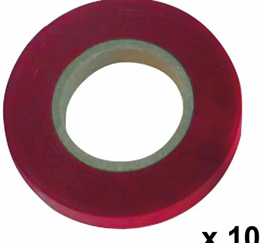 Nastro per legatura 11 x 0,15 mm. x 26 metri Rosso (confezione da 10 rotoli) AFT 08021110