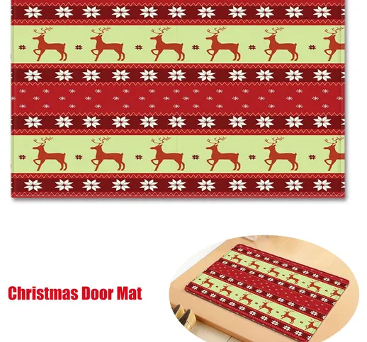 Natale Zerbino Carpet Style moquette Tappetini di slittamento non Mat Buon Natale Decorazi...