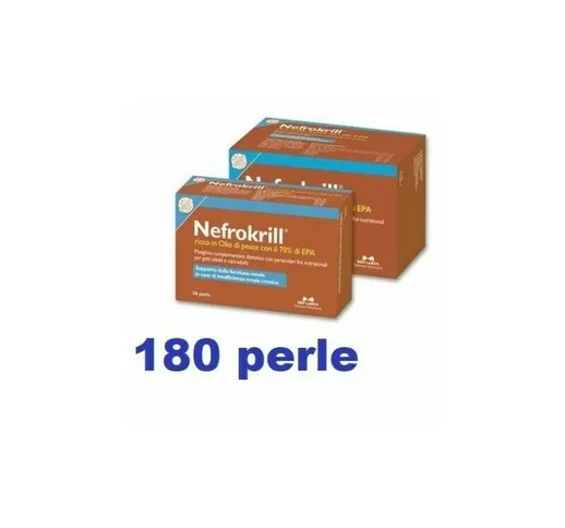 NBF-Lanes Nefrokrill 180 perle per supporto renale cane e gatto