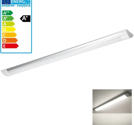 Ecd Germany - Neon applique soffitto plafoniera barra LED bianco caldo da ufficio 28Watt 9...