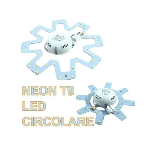 Trade Shop - Neon T9 Led Circolare 5w 9w 12w 15w 220v Rotondo Per Cambio G10q - 2gx13 +dri...