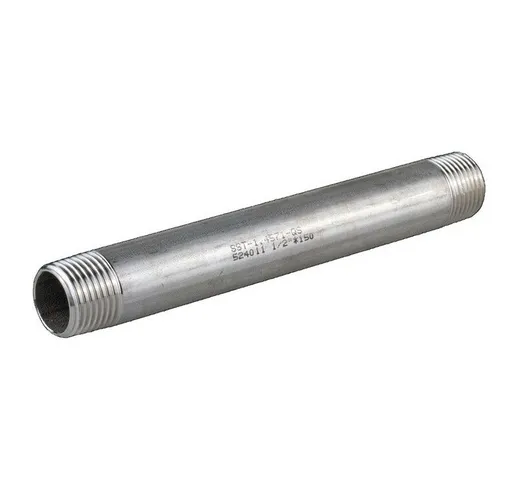 Nipplo doppio tubo en 10226-1 nps 3/8 pollici 30 mm  Per 10)