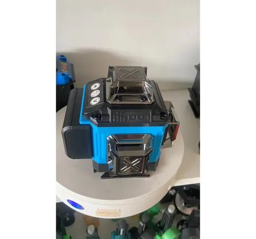 FASGet Livello laser automatico a 360° 16 linee 4D con 1 batteria con borsa