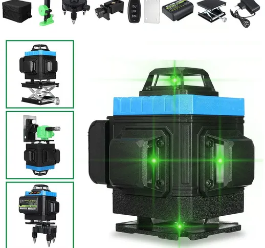 Insma - Livella laser 4D 360° 16 linee FASGet Livellamento automatico 1 batteria