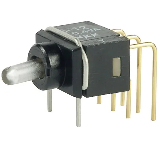 G12AP Interruttore a levetta 28 V DC/AC 0.1 A 1 x On / On Permanente 1 pz. - Nkk Switches