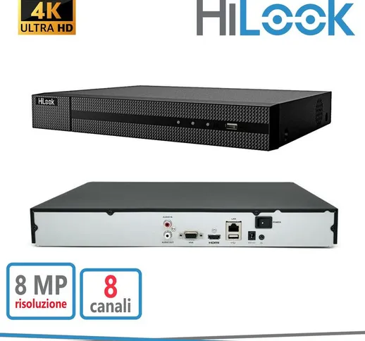 Hilook - NVR-208MH-C 8CH 4K H.265+ metal 2HHD