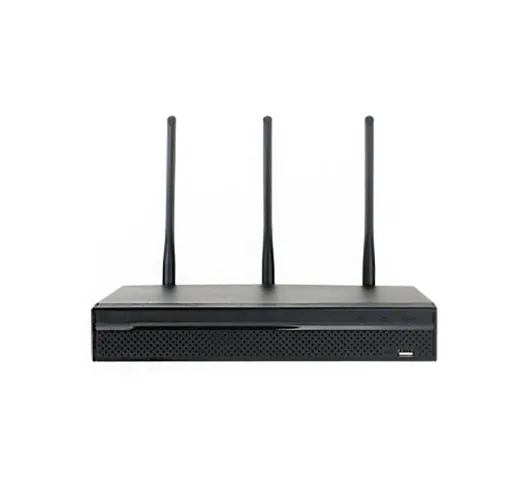 Nvr 4 Ch Canali Wireless Wifi Cloud Ibrido Full Hd 5 Mpx 3G Onvif Videosorveglianza