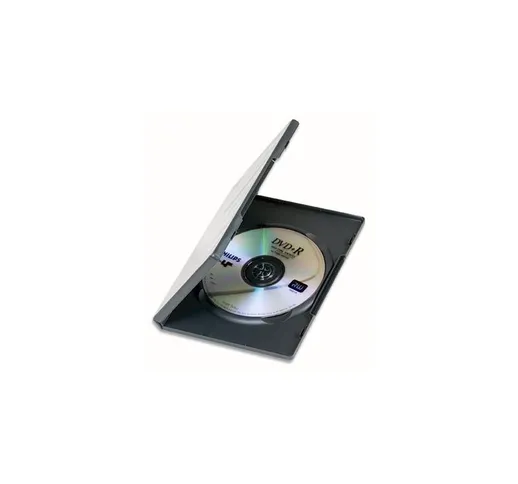  - OEM Custodia singola rigida in plastica per DVD/CD BOX Nero