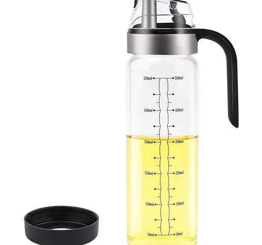 Oliatore Bottiglia Cucina Cucina Vetro Auto Flip Bottiglia Dispenser Olio a Prova di Perdi...