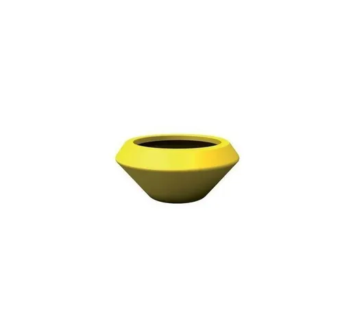 OLIMPICO LISCIO VASO A TUTTA CAPIENZA H 15 cm VARI COLORI KLORIS | Colore: Giallo