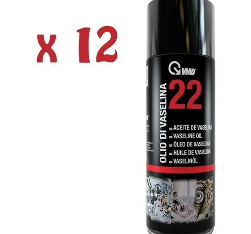 12 Bombolette Spray Olio Di Vaselina 400 Ml Lubrificante Elettrodomestici Vmd 22