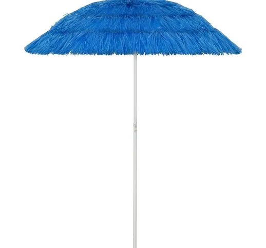 Longziming - Ombrellone da Spiaggia Blu 180 cm
