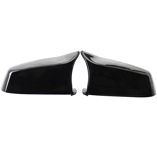 One Pair Modified Bullhorn Reversing Mirror Housings Gross Black Replacement for BMW E60 F...