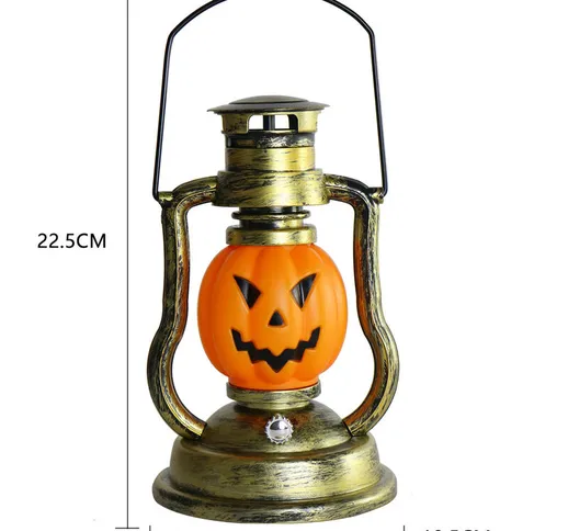 One Piece Lanterna Portatile di Halloween Lampada Solare Decorativa Piccola Lampada a Olio...