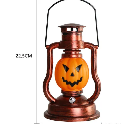  - One Piece Lanterna Portatile di Halloween Luce Decorativa Solare Piccola Lampada a Olio...