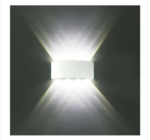 One Piece LED Indoor Warm White Applique da parete Moderna impermeabile 8W Camera da letto...