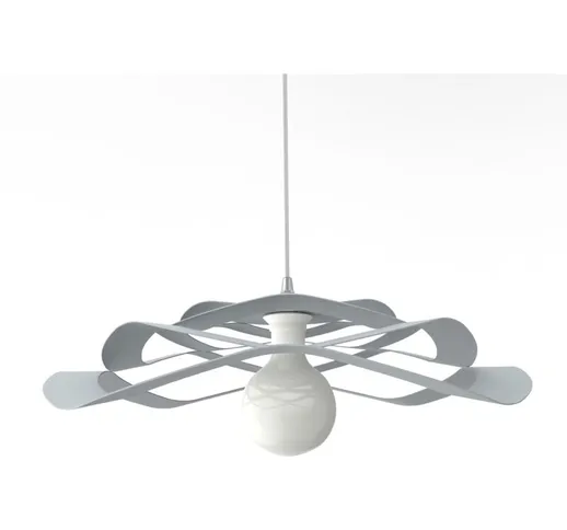 Lumicom - kami Plafoniera, 1X E27, max 42W, metallo, grigio, D.60cm