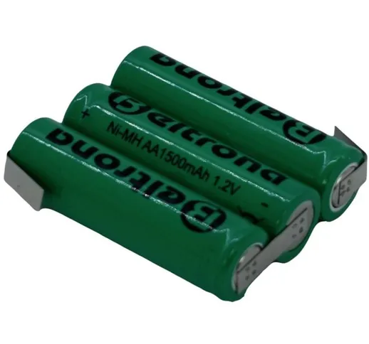 Pacco batteria 3x Stilo (aa)  3AA1500 linguette a saldare a z NiMH 3.6 v 1500 mAh