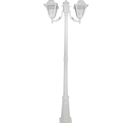 Paletto da Esterno Lampione H200 cm  New York Bianco