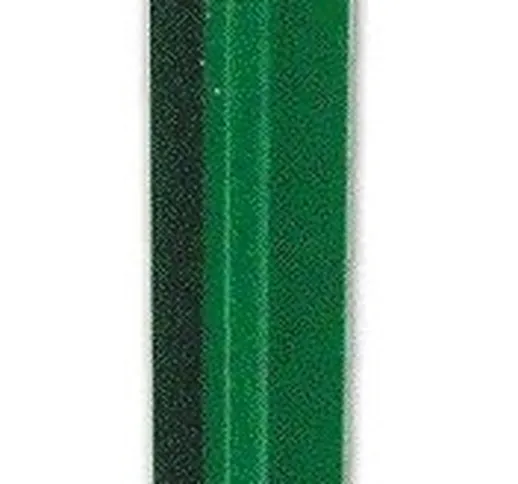 Paletto Palo per Recinzioni a t altezza 200 cm in Acciaio Plasticato Verde