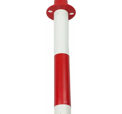 Paletto segnaletico in PVC bianco/rosso altezza 90 cm Sisas