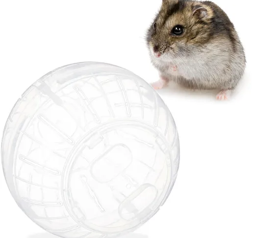 Palla per Criceti, Sfera da ø 14 cm, Giocattolo per Topi e Roditori, in Plastica, Hamster...