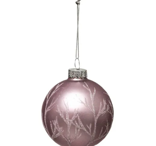Palle di natale in vetro 70 mm albero 3 assortimenti Feeric Lights&christmas Viola