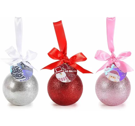 Gruppo Maruccia - Palline per albero di Natale con gel doccia idea regalo set da 6 palline