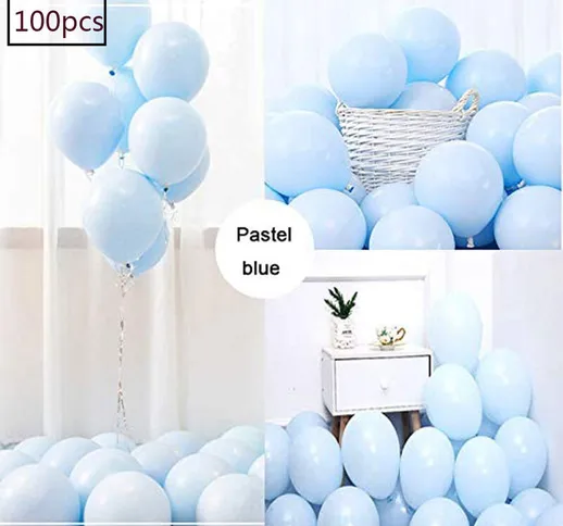 Palloncini di colore blu 100 pacchetti Palloncini in lattice da 10 pollici Palloncini in l...
