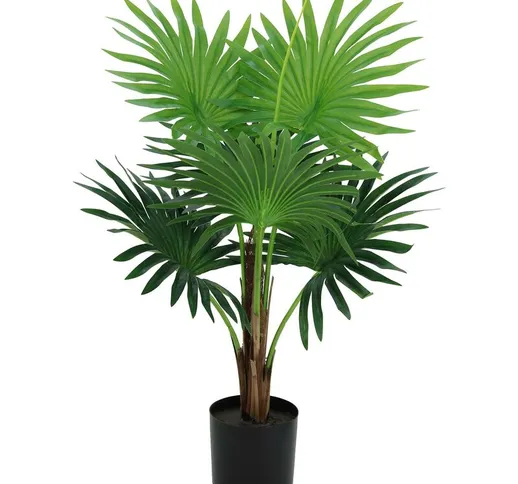 Palma a ventaglio artificiale 6 palme natural touch 70 cm