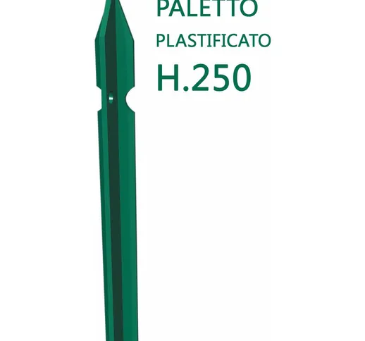 10pz Palo A T Altezza 250 Cm Per Recinzione Plastificato, Paletto Per Recinzione In Ferro...