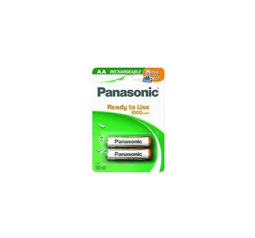 Pacchetto blister 2 batterie ricaricabili LR6 AA Pronte all'uso - DECT - 