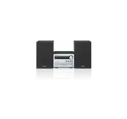 SC-PM254EG-S - Sistema Micro Hi-Fi (Bluetooth, Dab+, CD, FM, 20 W, RMS), Argento - 