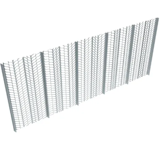 Pannelli di rete porta intonaco Nervo Metal 60 x 250 cm zincata 20 pezzi