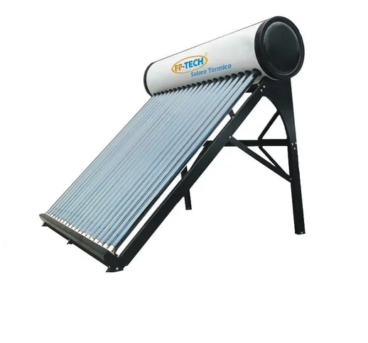 Fp-tech - pannello solare termico acqua calda acciaio inox 240 lt tubi sottovuoto circolaz...