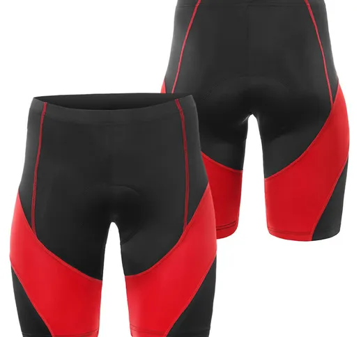 Pantaloncini imbottiti da ciclismo da uomo Pantaloncini da mountain bike MTB per bici da s...