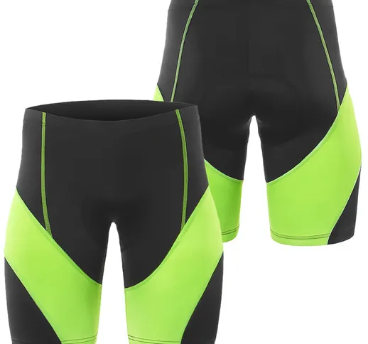 Pantaloncini imbottiti da ciclismo da uomo Pantaloncini da mountain bike MTB per bici da s...