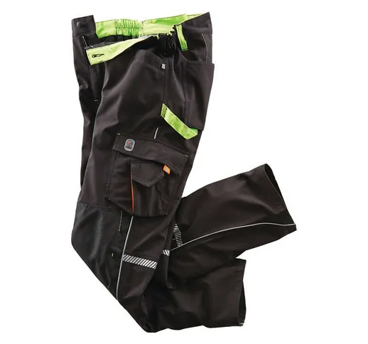 Pantaloni softshell Abbigliamento da lavoro taglia 50 nero / lime - Terrax