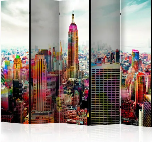 Paravento - Colors of New York City II [Room Dividers] - 225x172