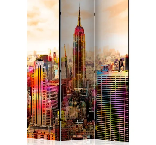 Paravento - Colors of New York City III [Room Dividers] - 135x172